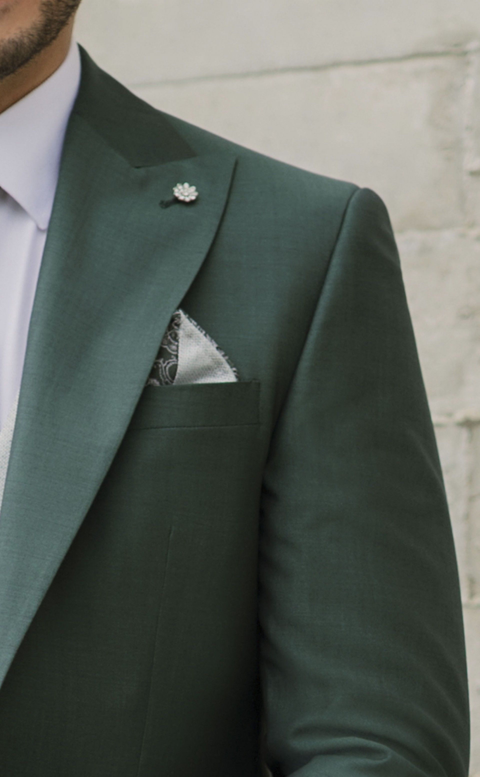 Fato de noivo lã Verde tecido Zignone 37.26.91A